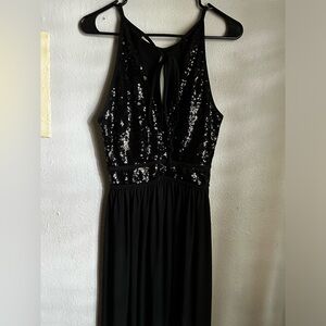 I am selling this Morgan & Co. dress Size 11, black sequin top.